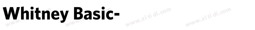 Whitney Basic字体转换
